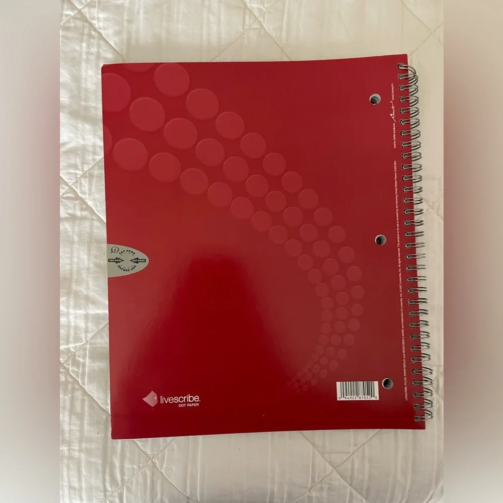 NWOT Livescribe Dot Paper - 1 Subject, 100 Sheet, College Ruled